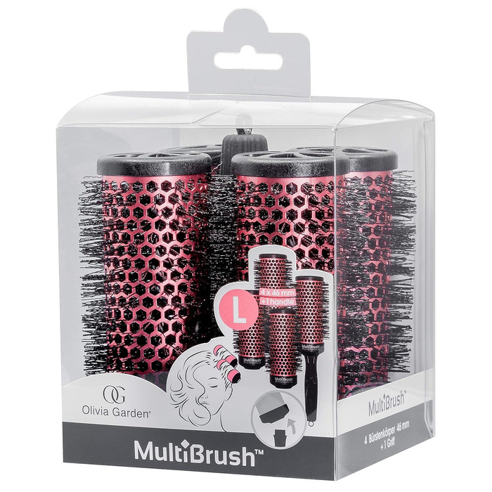 Кругла щітка та бігуді Olivia Garden Multibrush (набір з 4 щіток, 46 мм)