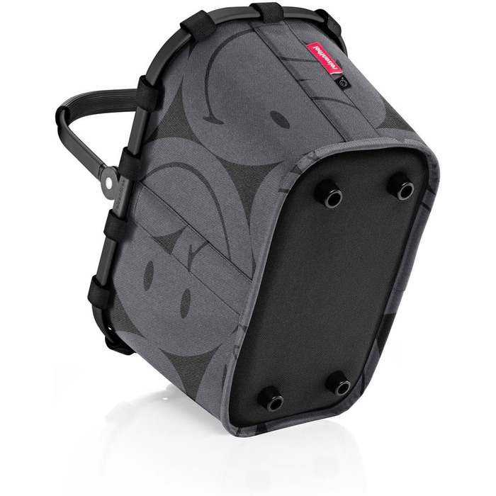 Сумка-шопер Reisenthel Carrybag XS сірого кольору (Smiley Grey) з практичною внутрішньою кишенею