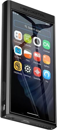 Цифровий аудіоплеєр HiBy M300 з вбудованим динаміком, Android 13, Bluetooth, Wi-Fi, FM-радіо, підтримка PCM768k, DSD256, 32 ГБ, чорний