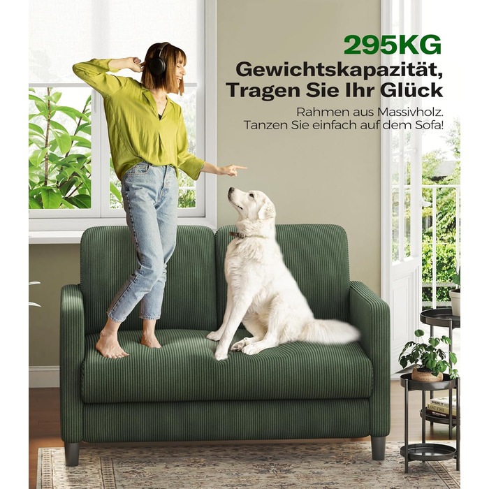 Зручне дитяче ліжко-софа 2 місця з дерева, 130 см, зелений колір