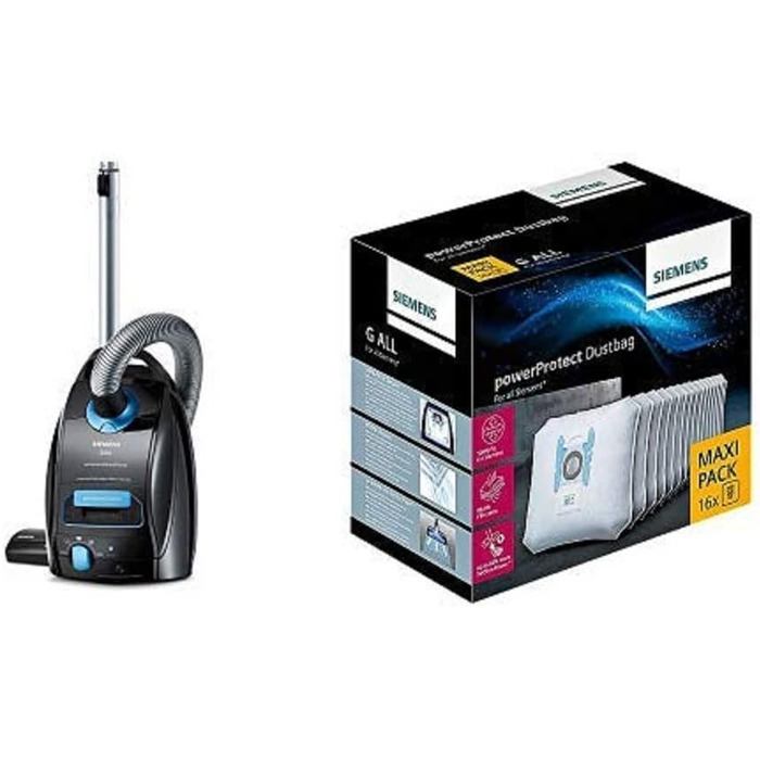 Пилсос Siemens Staubsauger Q5.0 extreme silencePower VSQ5X1230: для алергіків, з високою потужністю та гігієнічним фільтром