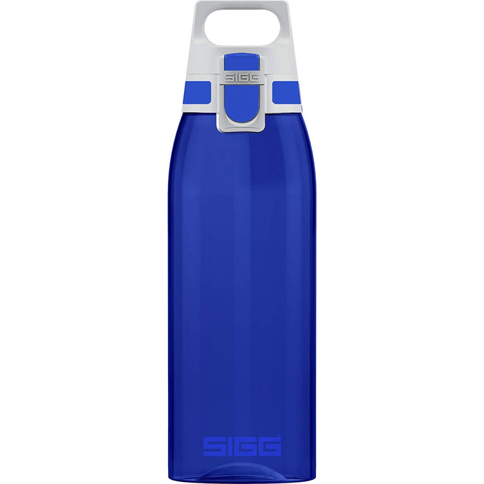 АНТРАЦИТОВА пляшка для пиття SIGG загального кольору (1 л), що не містить забруднюючих речовин і герметична, легка і не б'ється пляшка для пиття з тритану, (синя, одноразова)
