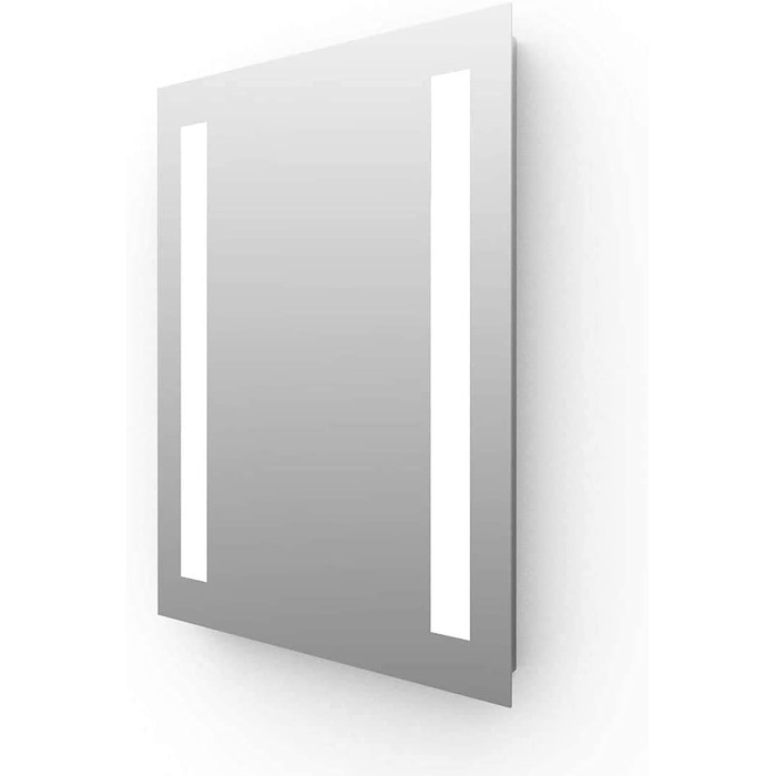 Елегантне дзеркало для ванної кімнати з LED-підсвічуванням 45x60 см, холодне біле світло, IP44, енергозберігаюче, 60L x 45B см