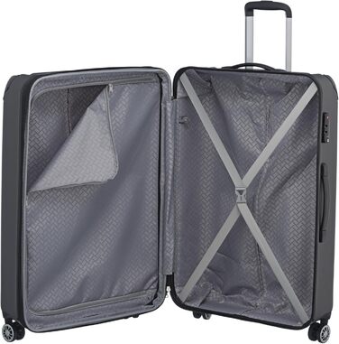 Чемодан Travelite City з 4 колесами, великий/середній, зелений (Anthrazit, набір валіз L/M)