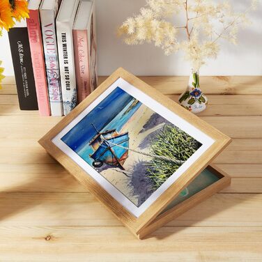 Рамки для дитячих малюнків A4 Kromapolis (2 шт.) з екологічного MDF, дерев'яного кольору