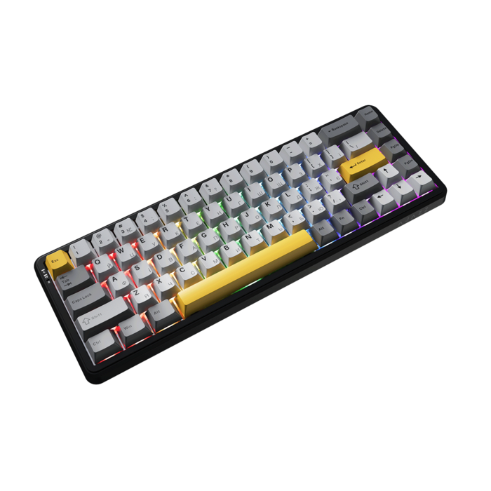 Клавіатура механічна бездротова Ajazz AK680 MAX (8+8K) Magnetic Switch RGB Wireless/BT/USB Black