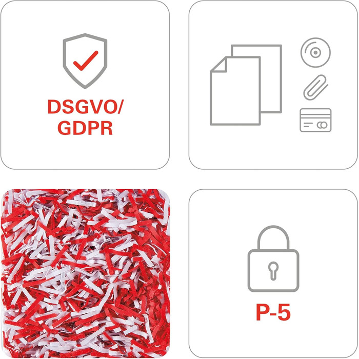 Шредер HSM Shredstar X10: безпечне знищення документів (P-4) для дому та офісу