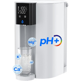 Система зворотного осмосу Waterdrop CoreRO для встановлення на стільницю, миттєвий нагрівач гарячої води, 5 температурних опцій, 6-ступенева фільтрація, 3:1 чиста вода/стоки, зменшує PFAS, без встановлення, WD-C1H, миттєво гаряча вода (температура кімнати, лужна)