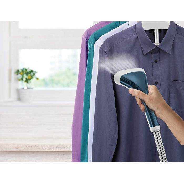 Відпарювач для одягу Morphy Richards 361000 Hand Held Garment 1, 1750, нержавіюча сталь/пластик, білий/блакитний