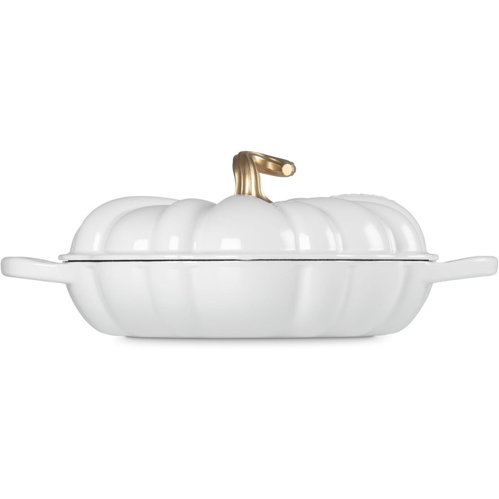 Каструля для тушкування Le Creuset з емальованого чавуну, 2.75 л, білий колір, серія Opulent Garden