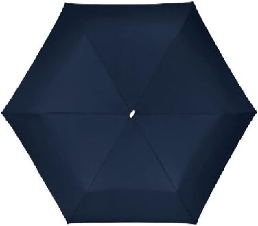 Плоска парасолька 24 см, Чорний (Синій), 3 Section Manual