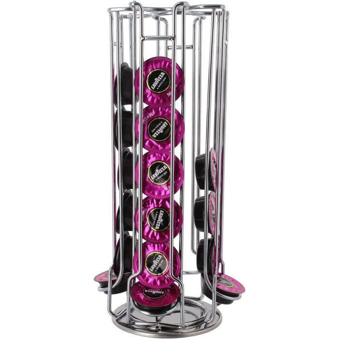 Тримач для капсул кави Lavazza A Modo Mio Passionale, поворотний, на 32 капсули, срібний