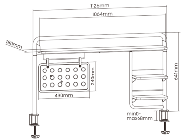Настільна полиця-органайзер OfficePro DS253B