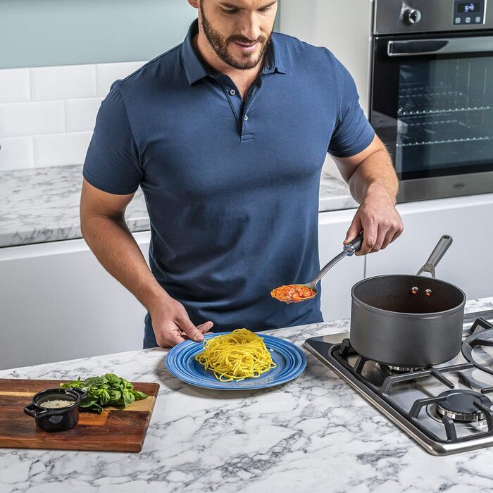 Набір посуду Ninja Foodi ZEROSTICK 5-piece з кришками, антипригарне покриття, алюміній, індукційний, для духовки та посудомийної машини, нержавіюча сталь, сірий