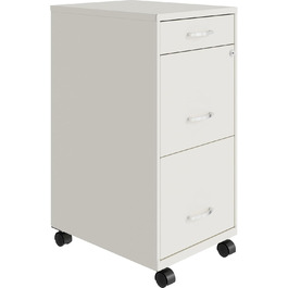 Шафа для документів Lorell LYS SOHO Box з 3 висувними ящиками, біла, 67.3 x 36.3 x 45.7 см