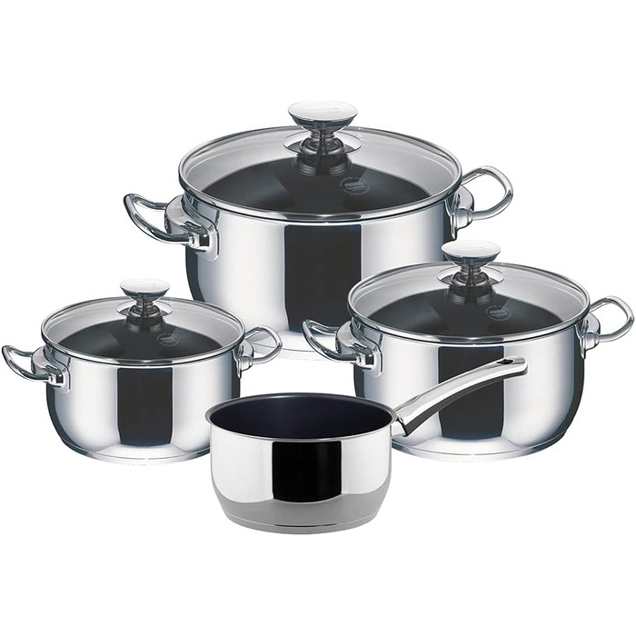 Каструля Berndes Injoy Special Edition з нержавіючої сталі, 5 літрів, з кришкою, для всіх типів плит (індукція)