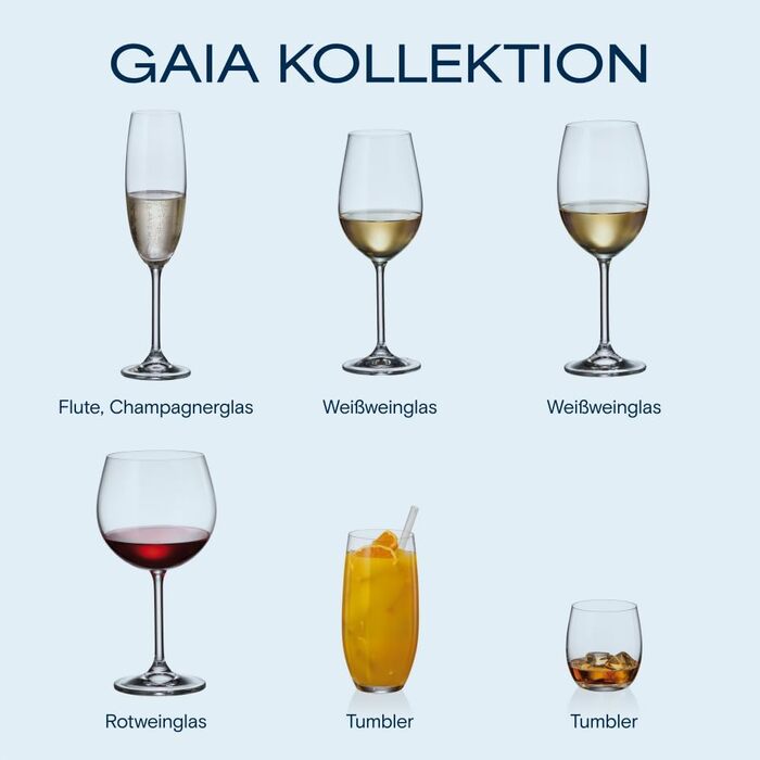 Кришталеві келихи Crystal Bohemia для білого вина, 6 шт., об'єм 350 мл, стійкі до миття в посудомийній машині, довговічні та стійкі до подряпин - елегантні келихи з кришталевого скла, ідеальні як подарунок для поціновувачів вина