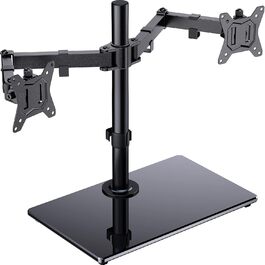 Кріплення для монітора ErGear 2 монітори, 13-32 дюйми, VESA 75/100mm, 8кг, поворот 180°/360°