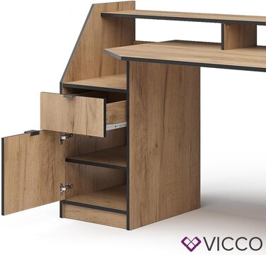 Ігровий стіл Vicco Joel, 179,8 x 65,5 см (Дуб Голдкрафт)