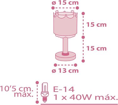 Дитяча настільна лампа Dalber Маленька королева Принцеса Корона, 61101, E14