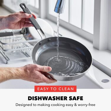 Набір сковорідок GreenPan x Bobby Flay, 20.3 см та 25.4 см, професійний, тришаровий, з антипригарним покриттям, індукційний, для посудомийної машини (12 предметів)