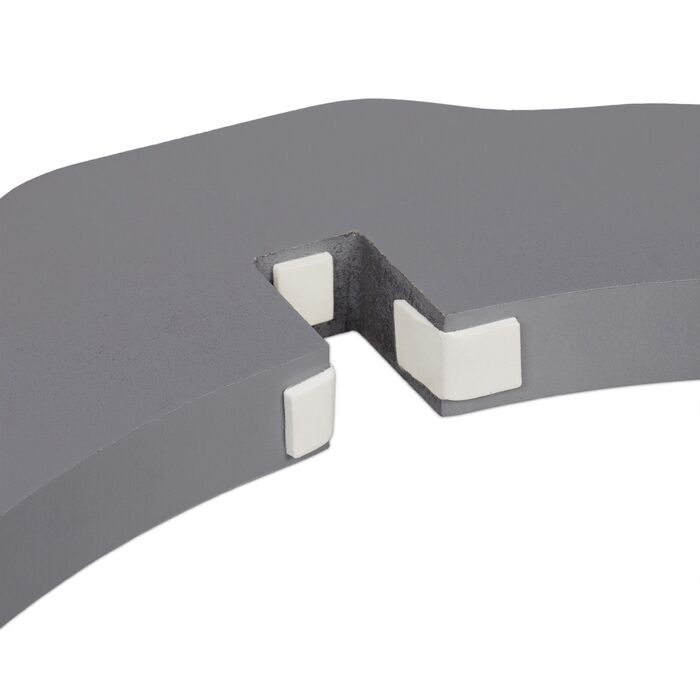 Захисний бар'єр Relaxdays сірого кольору, 70 см