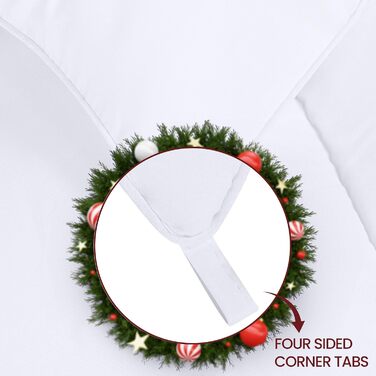 Ковдра Utopia Bedding 135x200 см, всесезонна, 370 GSM, дихаюча, стеганий наповнювач, супер м'яка (біла)