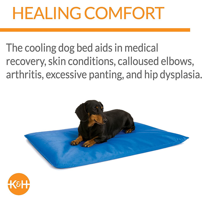 Прохолодне ліжко KH 771770, охолоджуюча підстилка для домашніх тварин, яка збереже прохолоду вашої собаці в жарку погоду, стандартна синя упаковка