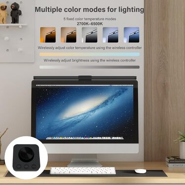 LED лампа для монітора 55 см з інтелектуальним керуванням USB, захист очей, торкання, регулювання температури кольору, для ПК, офісу