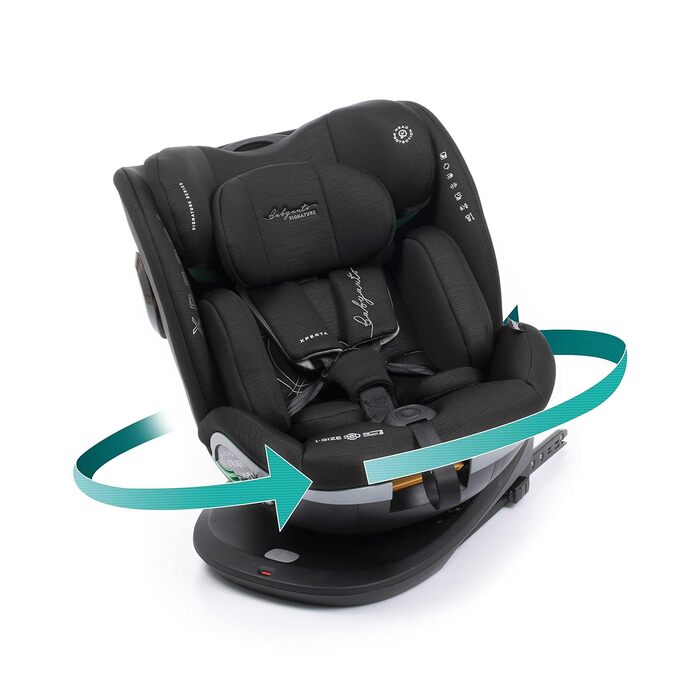 Дитяче автокрісло Xperta Baby Car на 360 з поворотом - Група дитячих автокрісел 0/1/2/3 (0-36 кг/0-12 років) 360 Swivel, ISOFIX, Автокрісло з безпекою i-Size і Top Tether, Сірий (Чорна лінія)