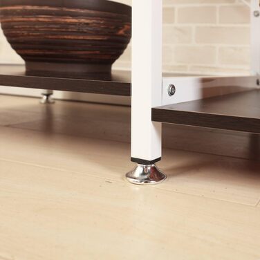 Стелаж кухонний Sogesfurniture W5S-BK-BH, 90x40x83 см, чорний & горіх (мікрохвильова піч, хліб)