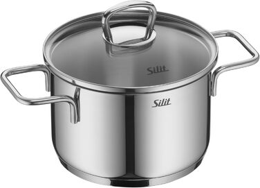Набір каструль Silit Alicante Induktion, 3 шт., нержавіюча сталь, з кришкою, для всіх типів плит