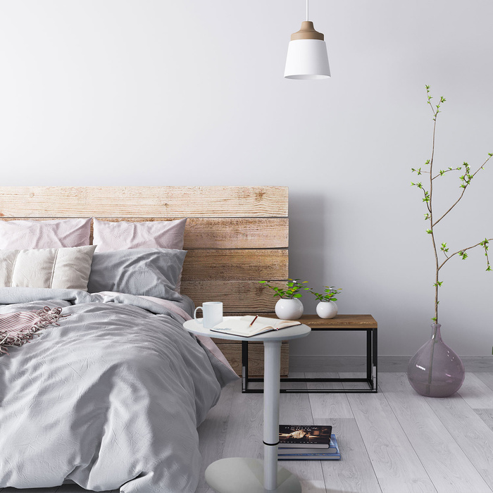 Столик приставний STAND III, овальний, білий, 65 x 50 см, hjh OFFICE