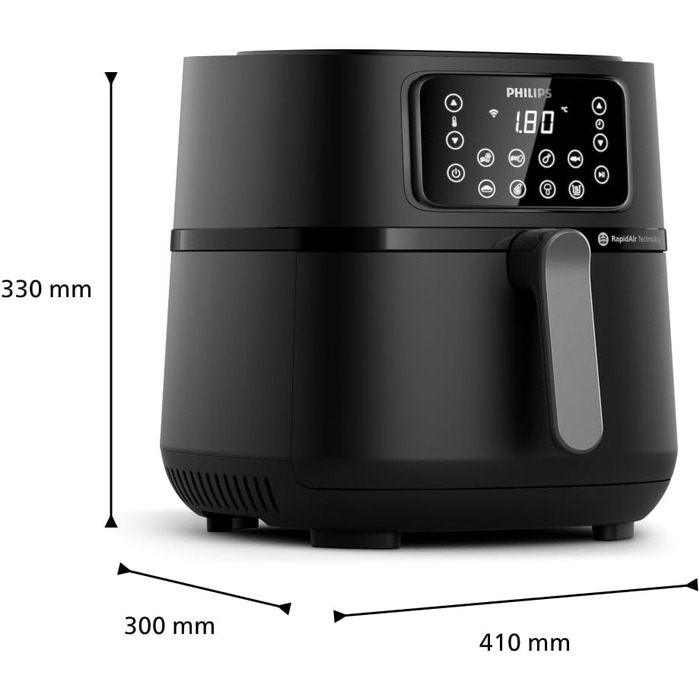Фритюрниця Philips Airfryer 5000 XXL 7,2 л 16-в-1, Wi-Fi, 90% менше жиру, рецепти, Rapid Air