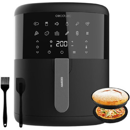 Фритюрниця без олії Cecotec Cecofry Bombastik 6000 Full, 6 л, 1700 Вт, PerfectCook, 12 режимів, сенсорне управління, чорний | з аксесуарами