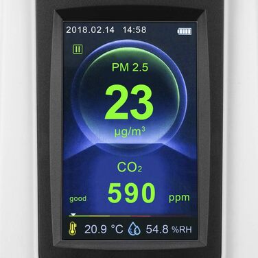 Монітор якості повітря та вимірювач частинок Trotec BQ30 CO2 Ampel - вимірювання CO2 та PM2.5