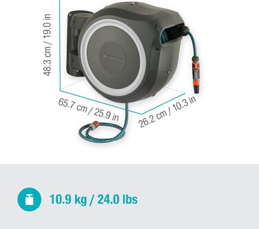 Набір для поливу Gardena RollUp M/L 25 м: шланг, бокс, монтаж, для великих садів