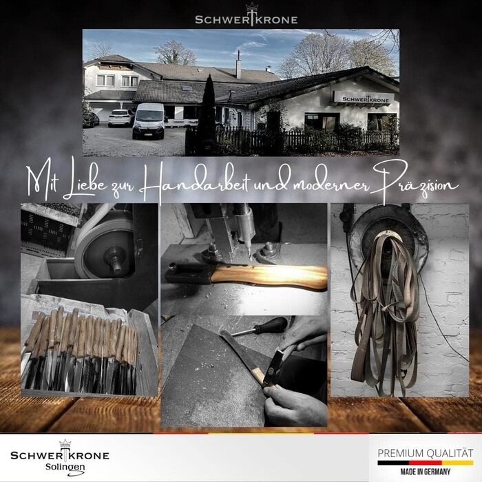 Ніж кухарський Schwertkrone з ручкою з горіхового дерева, 20 см, Made in Germany (набір)