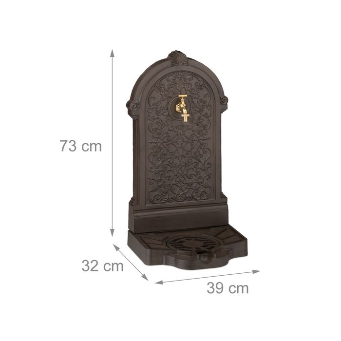 Relaxdays Фонтанчик для столу Античний