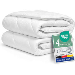 Beautissu Комплект постільної білизни 4 сезони 135x200 см (2 шт.) - Легка літня та тепла зимова ковдра, антиалергенна, дихаюча, BeauNuit JD