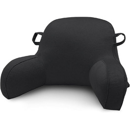 Підлогове крісло-мішок з підлокітниками, для читання та відпочинку, чорне