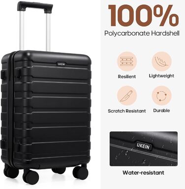 Набір валіз Roadcheer: тріо з полікарбонату з TSA-замком та аксесуарами (рюкзак, кульки, сумка для взуття)