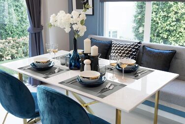 Набори серветок на стіл More Décor, 4 шт., сірий сріблястий колір, PVC-вініл, миючі, термостійкі, для кухні та їдальні