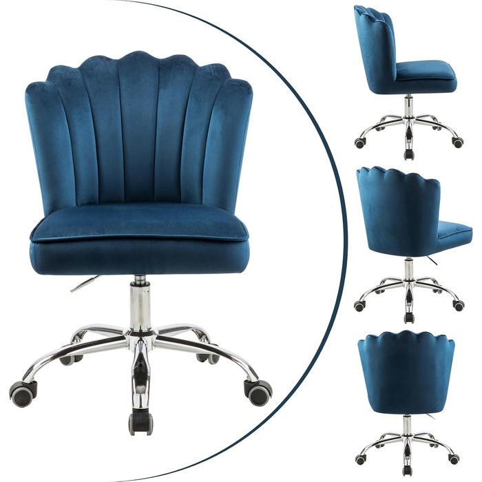 Крісло для офісу Fiximaster Homeoffice: регульоване, з м'якою оббивкою, золоті ніжки, до 135 кг (зелений/блакитний)