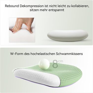 SIHOO Ергономічне крісло для офісу, обертовий стілець з регульованою поперековою підтримкою, підголовником та підлокітниками, регулюванням висоти та функцією гойдання, для здоров'я спини, до 150 кг