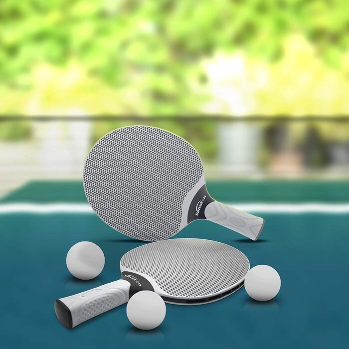 Набір ракеток для настільного тенісу Senston з 3 м'ячами сірий