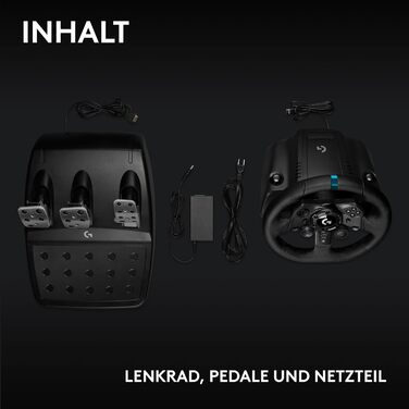 Logitech G923 Racing Wheel: Гоночне кермо для PS5, PS4, PC, Mac - Чорне. TRUEFORCE, 1000Hz, Подвійне зчеплення