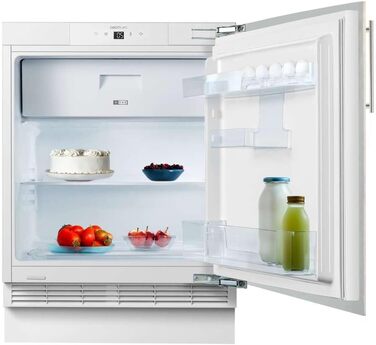 Міні-холодильник Cecotec Bolero CoolMarket TT 107: 121 л, вбудований, чорний, регулювання температури, відсік для овочів, морозильна камера