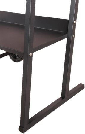 Мангал Tarrington House Brigida з чавунною решіткою, сталь, 2 регульовані решітки, на колесах, чорний