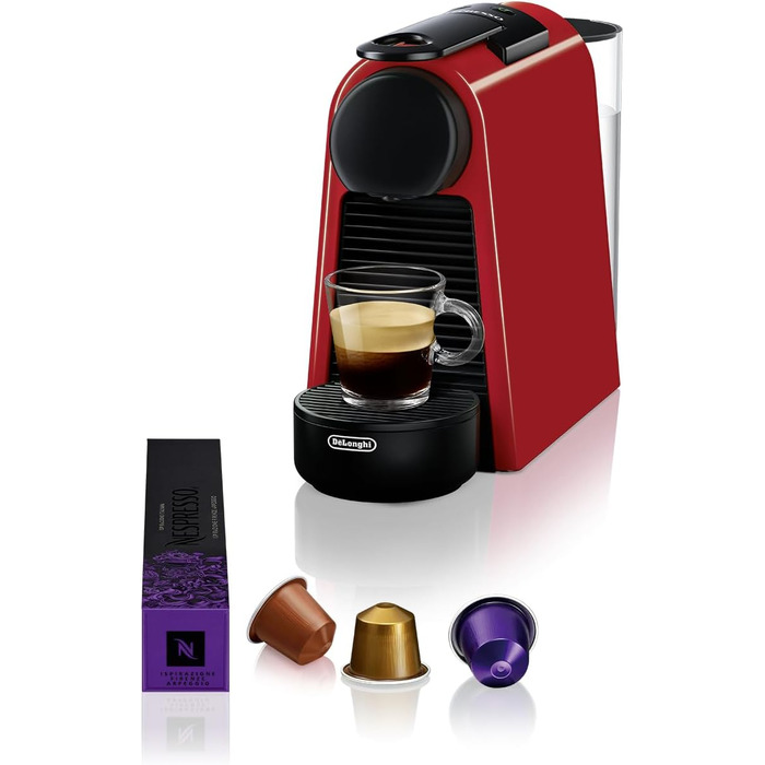 Кавомашина Nespresso DeLonghi Essenza Mini EN85.R червона